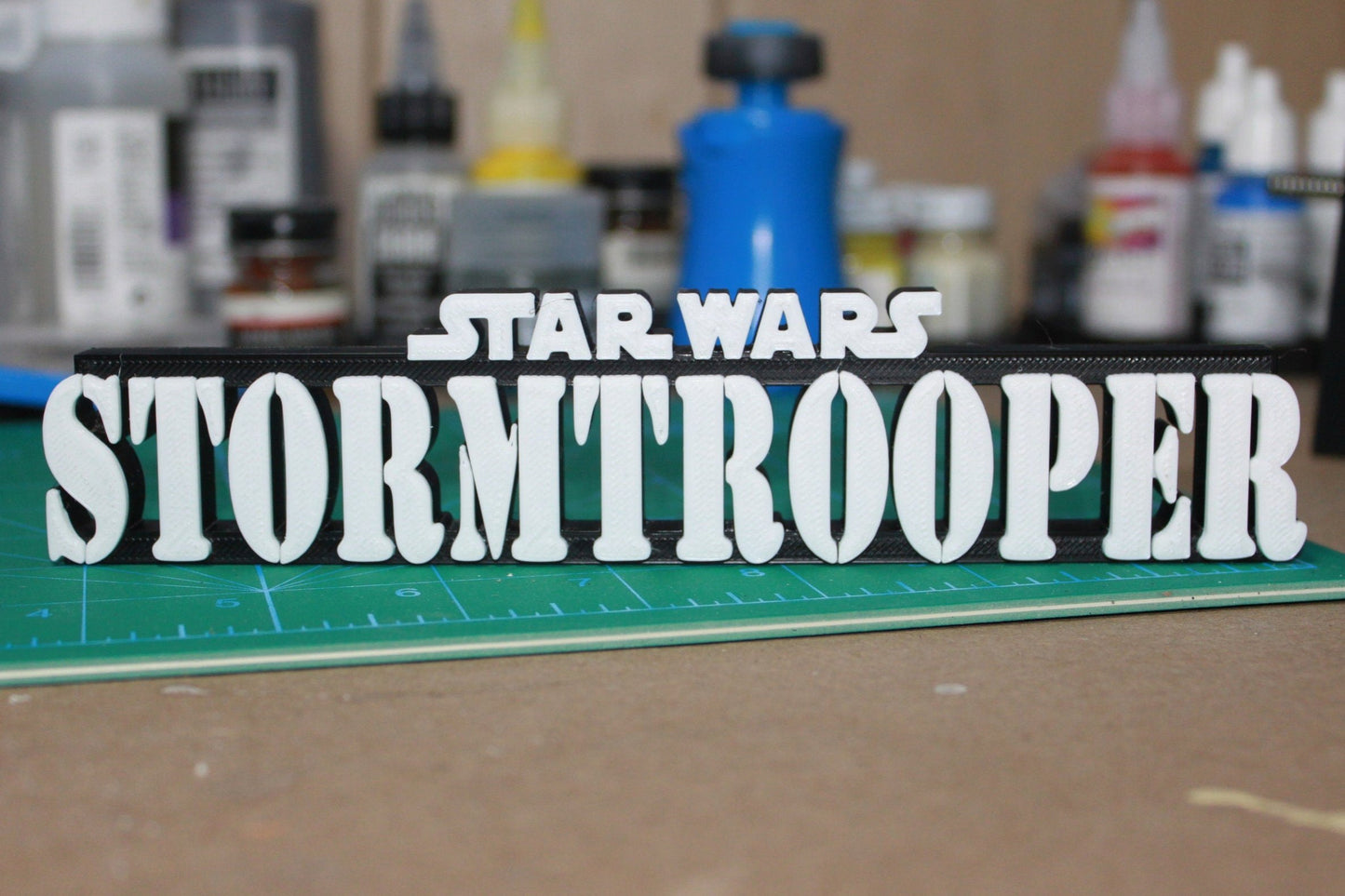 Stormtrooper 3D printed Comic Logo Art