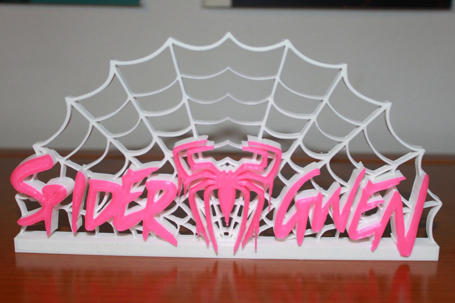 Spider Gwen 3D printed Comic Logo Art