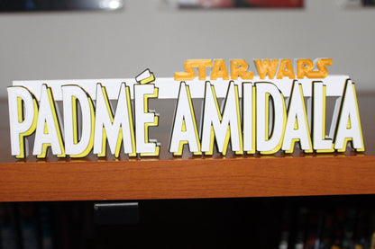 Padme Amidala 3D printed Logo Sign Wall Desk Shelf Art