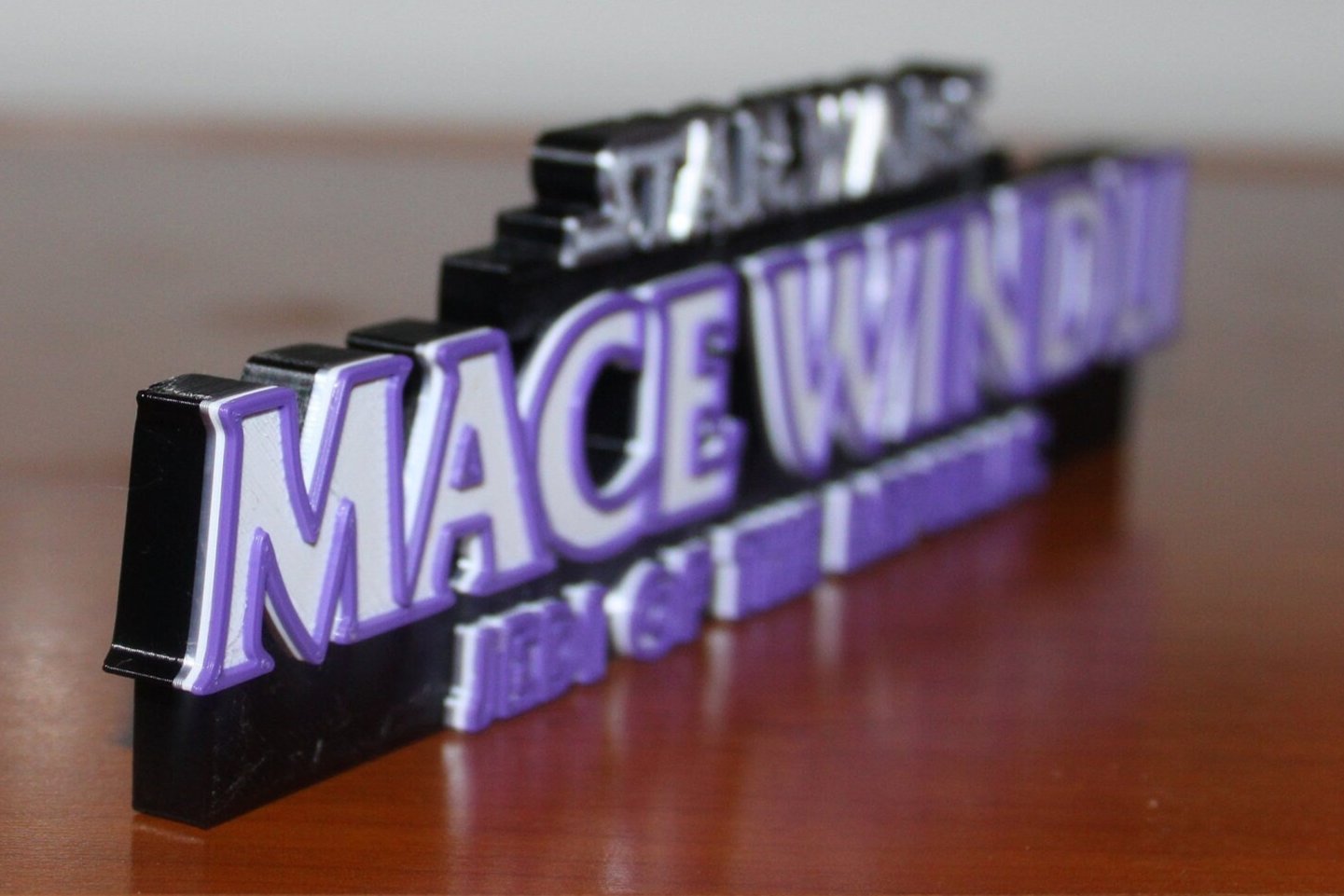 Mace Windu 3D printed Logo Art