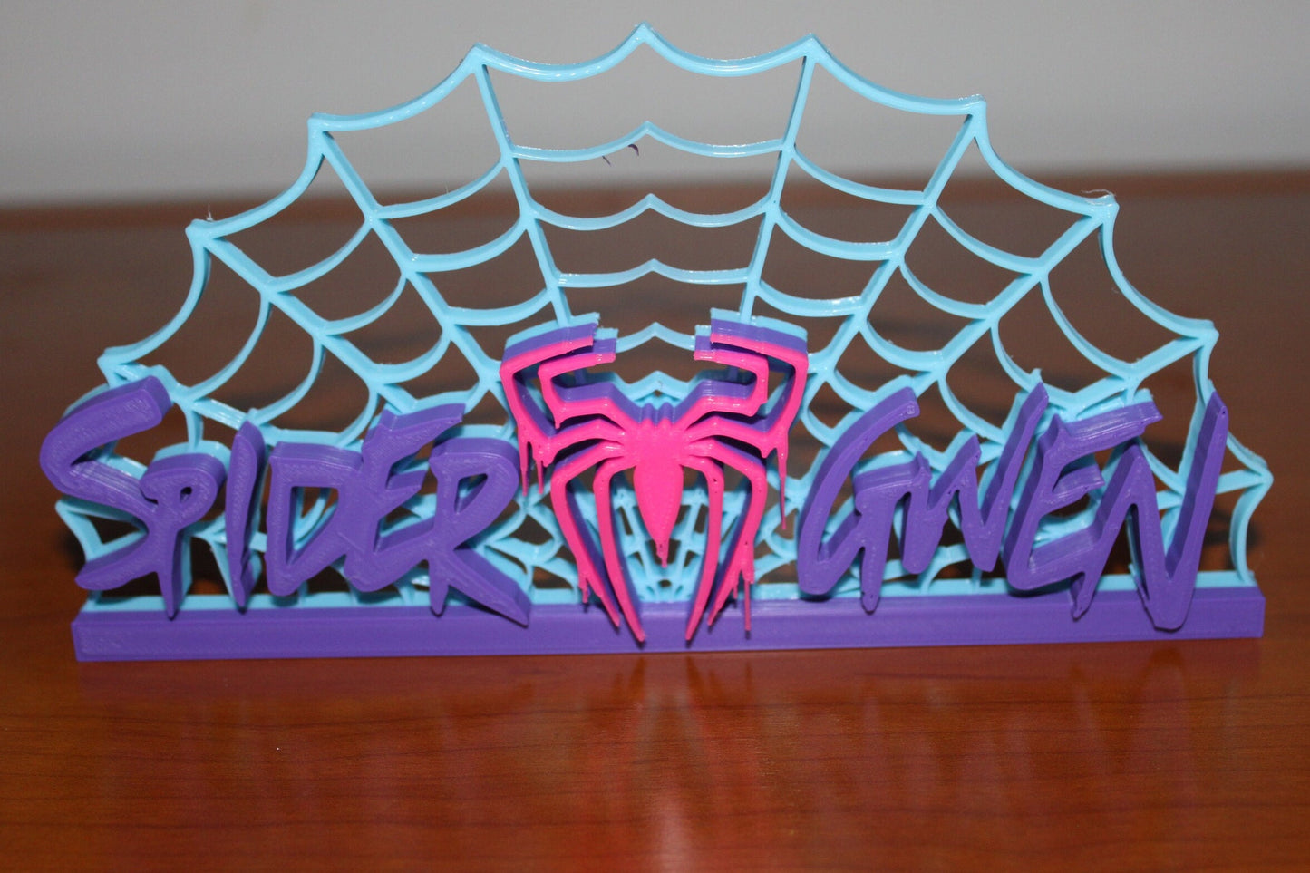 Spider Gwen 3D printed Comic Logo Art