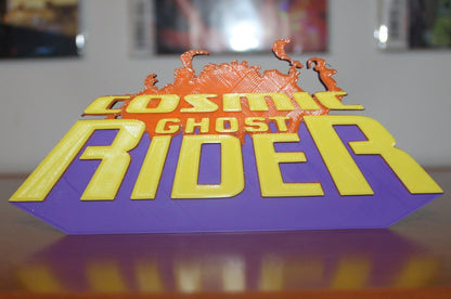 Cosmic Ghost Rider 3D printed Comic Logo Art