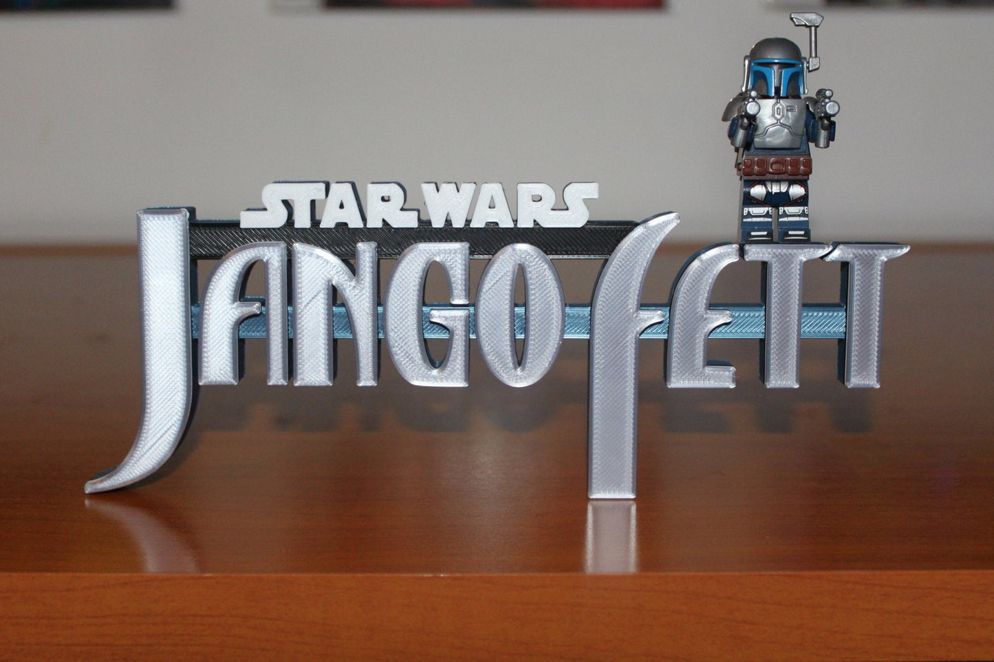 Jango Fett 3D printed Comic Logo Art