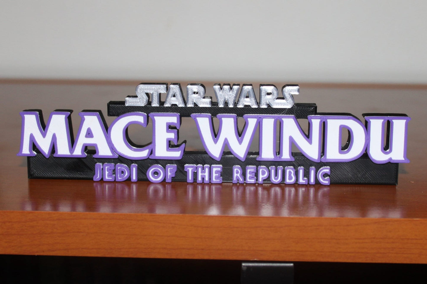 Mace Windu 3D printed Logo Art