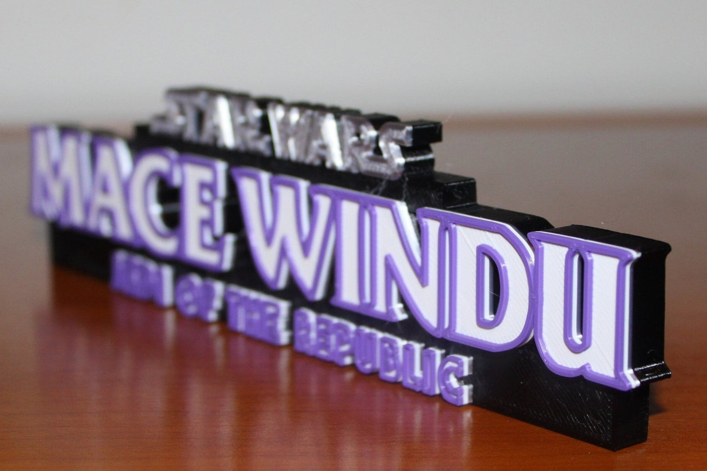 Mace Windu 3D printed Logo Art