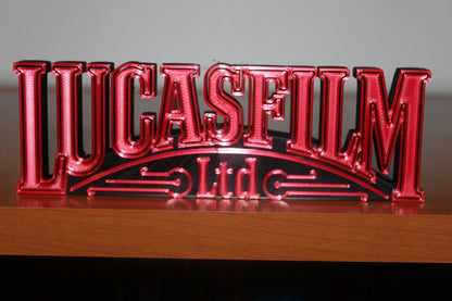 Lucasfilm 3D printed Logo Sign Wall Desk Shelf Art