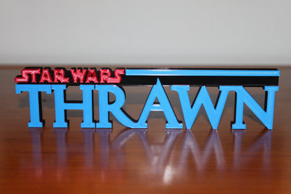 Thrawn 3D printed Logo Art