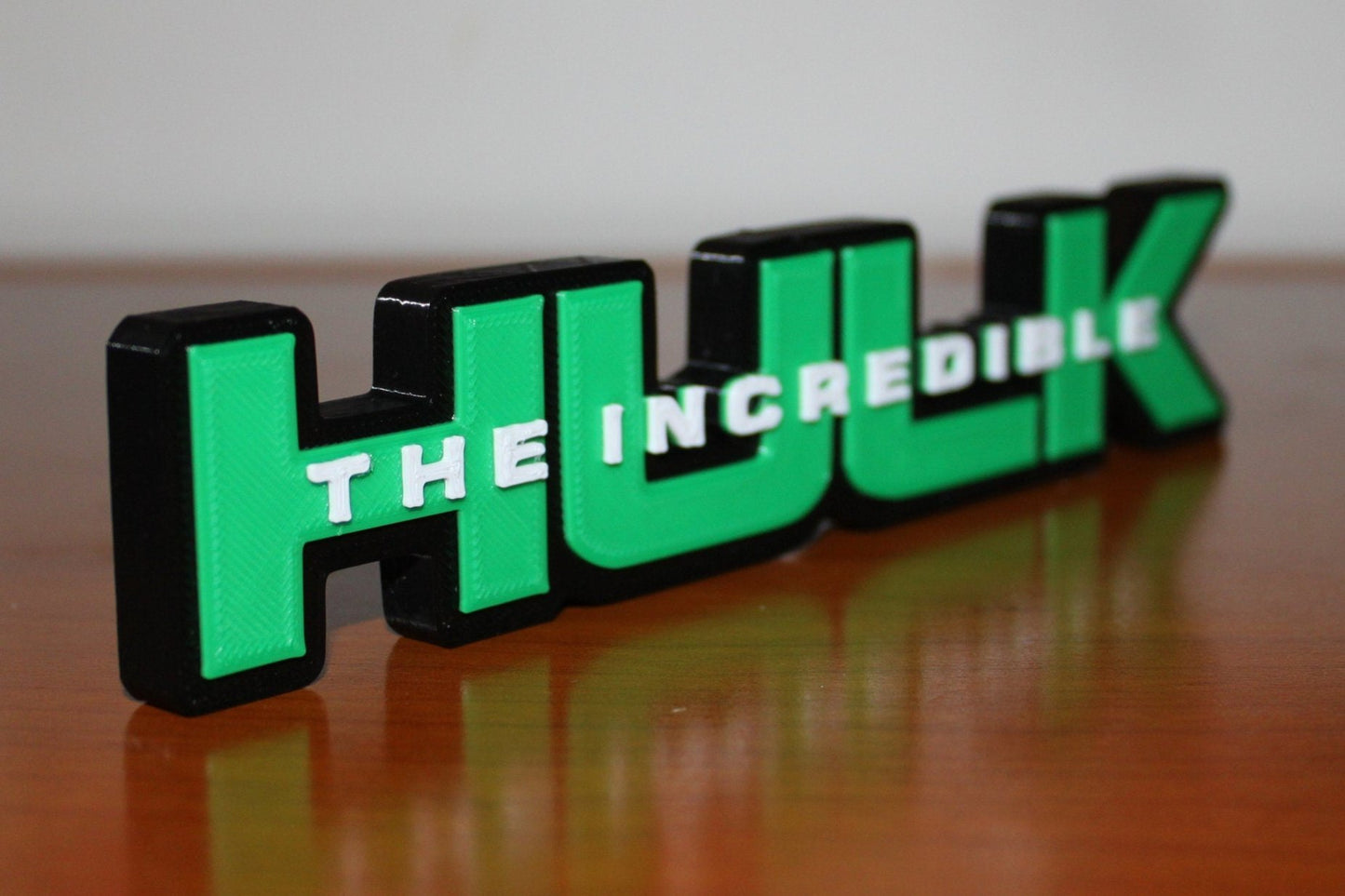 Incredible Hulk 3D printed Comic Logo Art