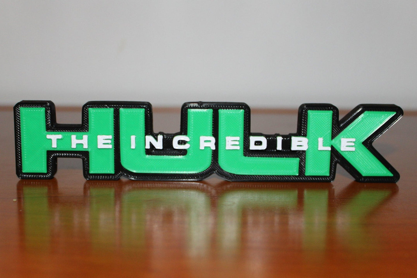 Incredible Hulk 3D printed Comic Logo Art