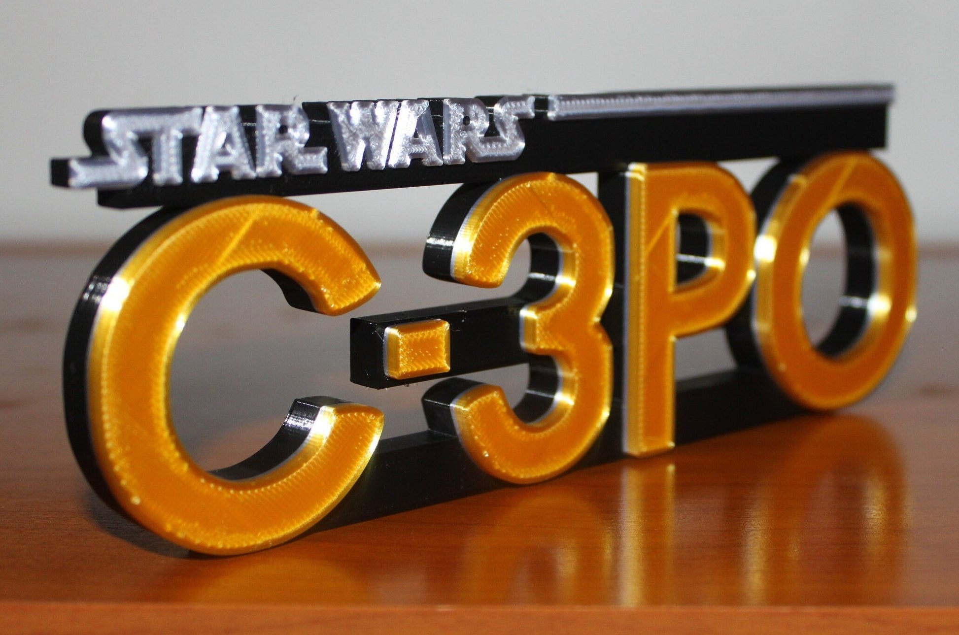 C-3PO 3D printed Logo Art