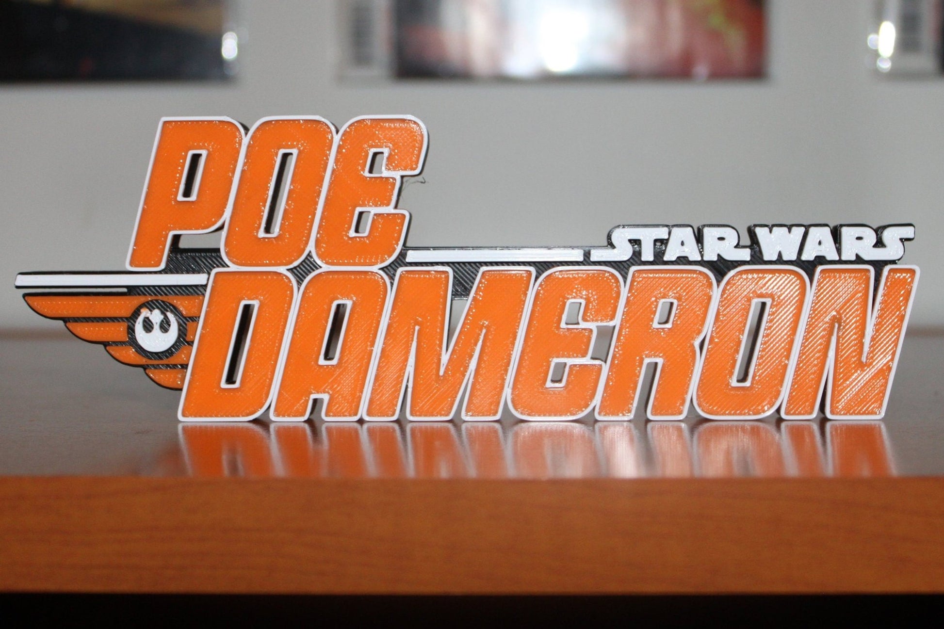 Poe Dameron 3D printed Logo Art