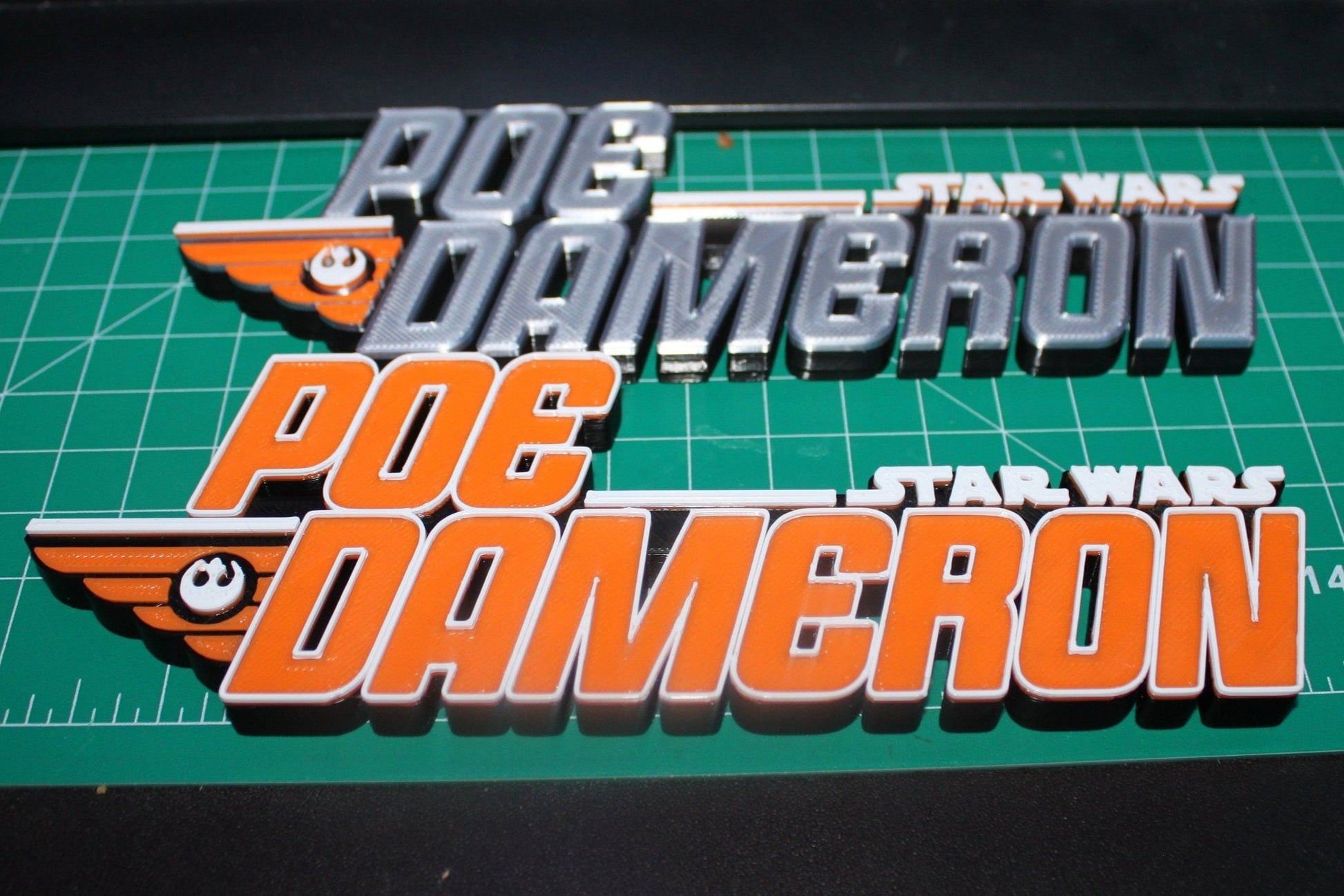 Poe Dameron 3D printed Logo Art