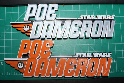 Poe Dameron 3D printed Logo Art