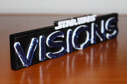 Star Wars Visions 3D printed Logo Art