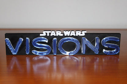 Star Wars Visions 3D printed Logo Sign Wall Desk Shelf Art