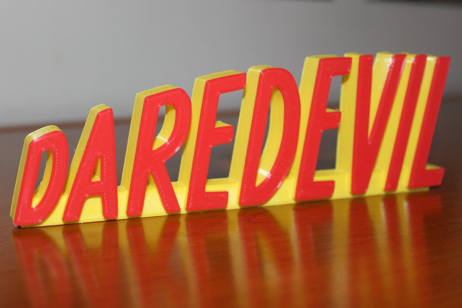 Daredevil 3D printed Comic Logo Art