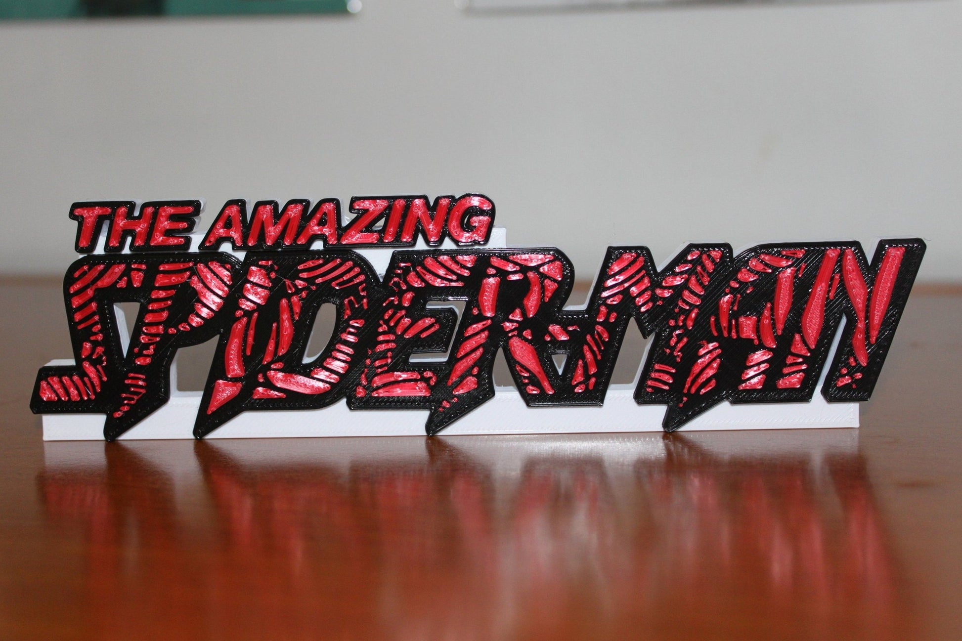 Spider-Man 3D printed Comic Logo Art