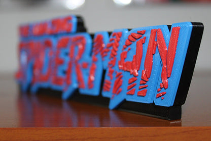 Spider-Man 3D printed Comic Logo Art