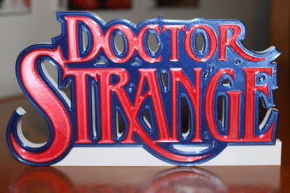 Doctor Strange 3D printed Comic Logo Art