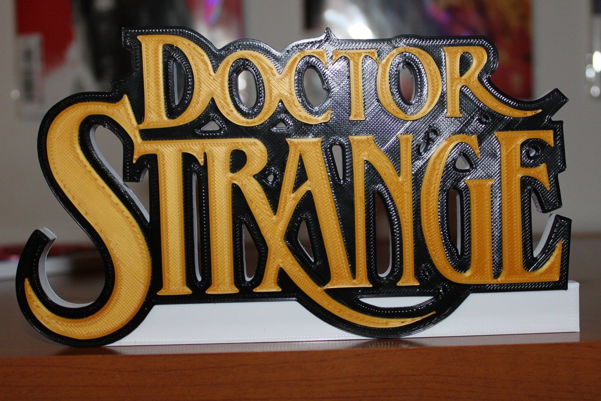 Doctor Strange 3D printed Comic Logo Art