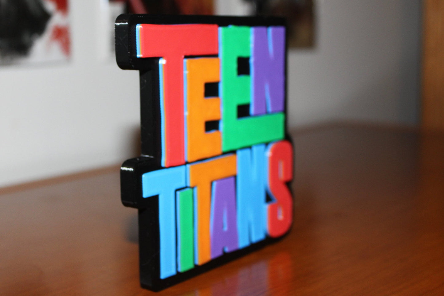 Teen Titans 3D printed Comic Logo Art