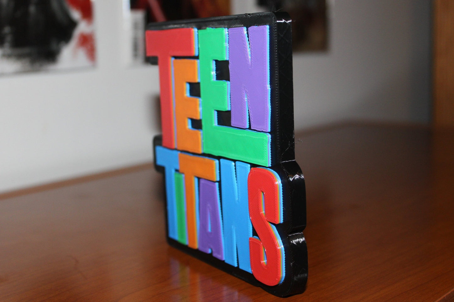 Teen Titans 3D printed Comic Logo Art