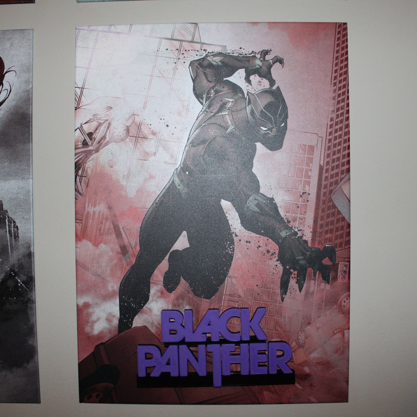 Black Panther 3D printed Comic Logo Art