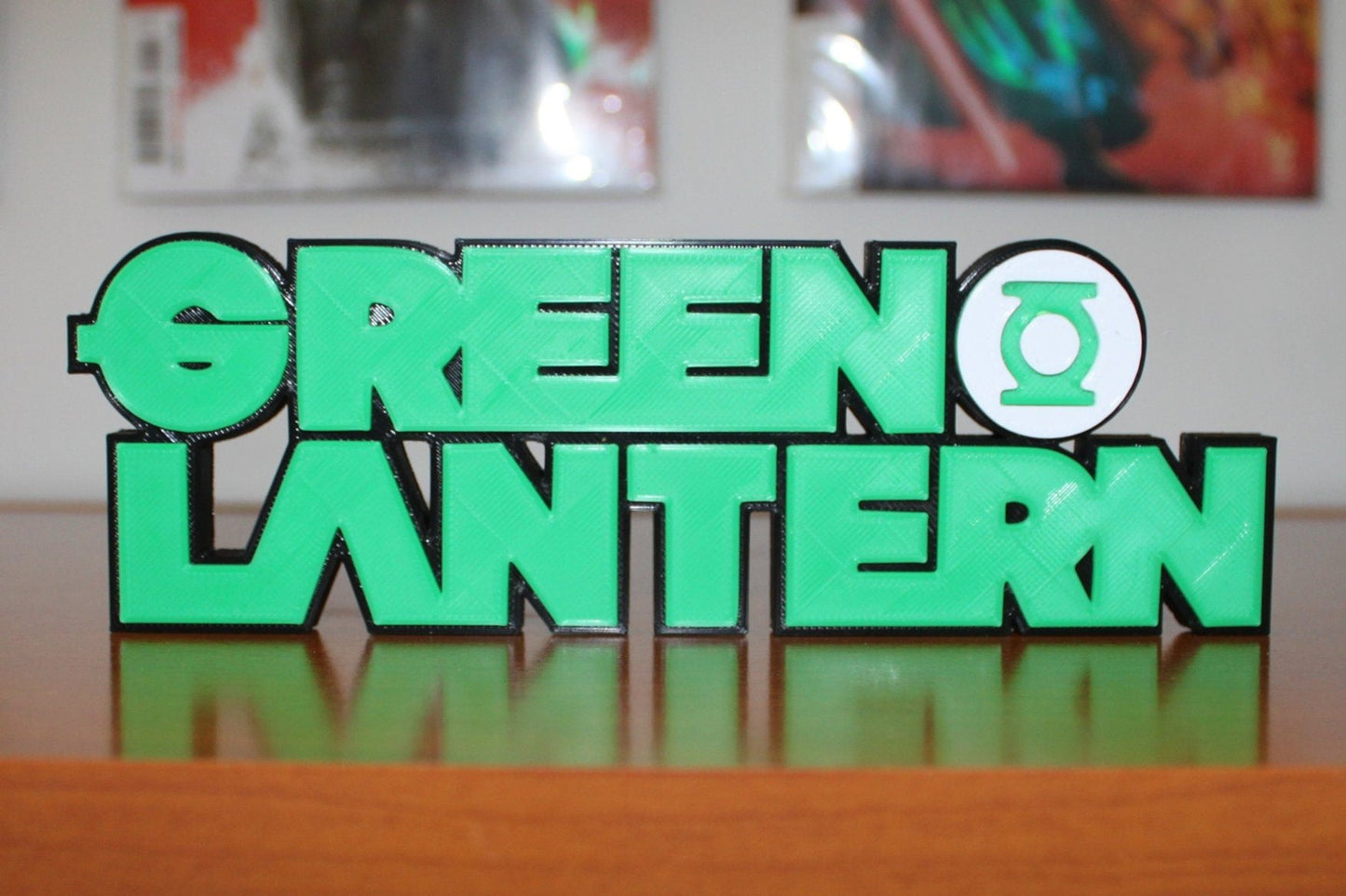 Green Lantern 3D printed Comic Logo Art