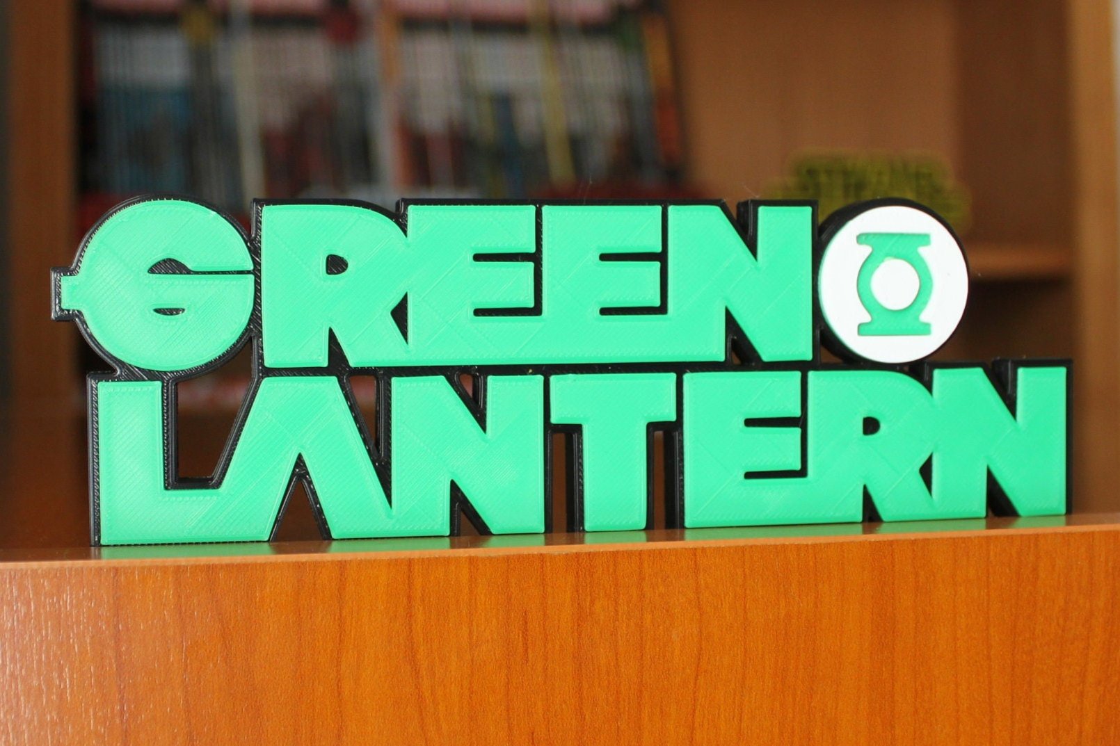 Green Lantern 3D printed Comic Logo Art