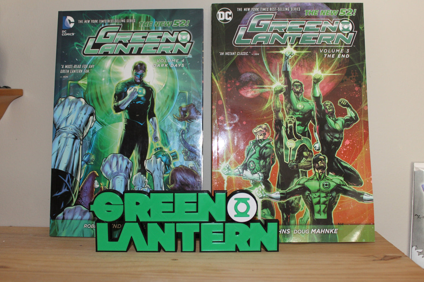 Green Lantern 3D printed Comic Logo Art