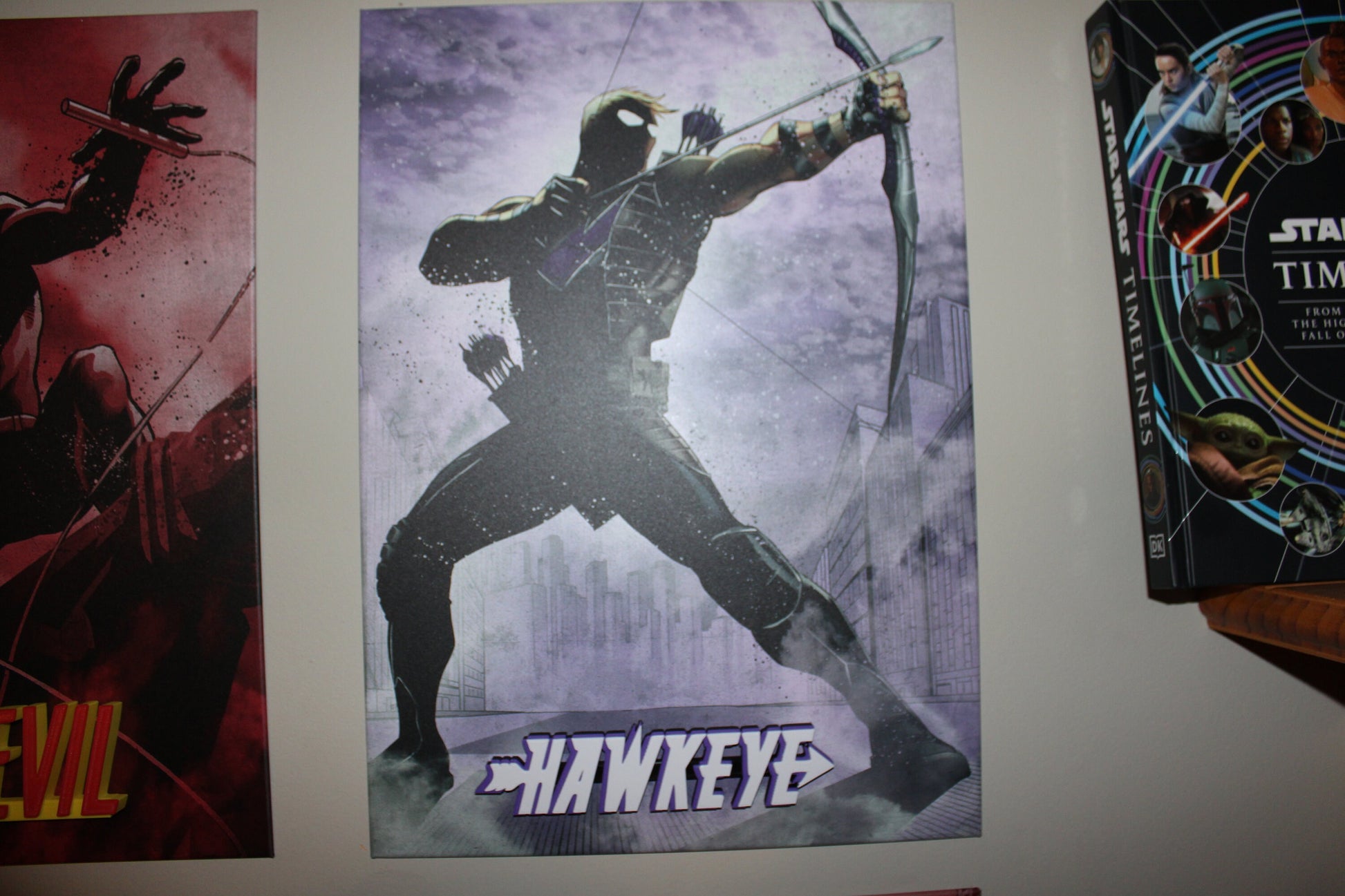 Hawkeye 3D printed Comic Logo Art