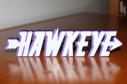 Hawkeye 3D printed Comic Logo Art