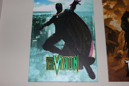 Vision 3D printed Comic Logo Art