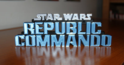 Republic Commando Game 3D printed Logo Art