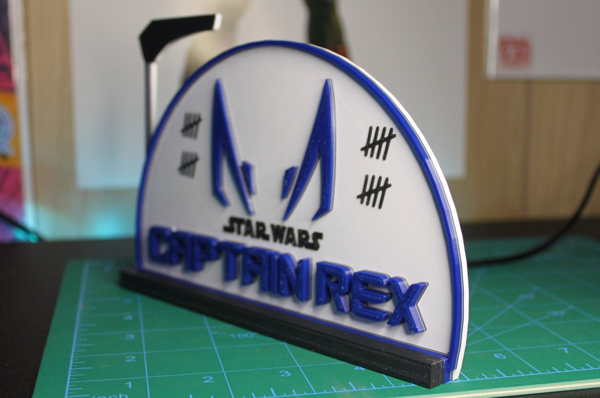 Captain Rex 3D printed Logo Art