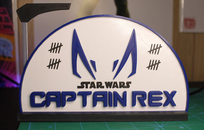 Captain Rex 3D printed Logo Art