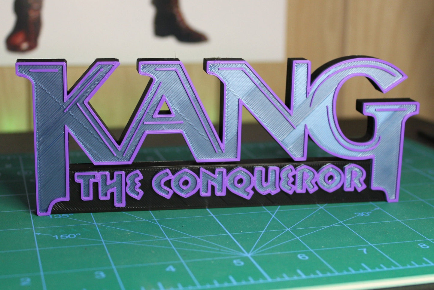 Kang 3D printed Comic Logo Art