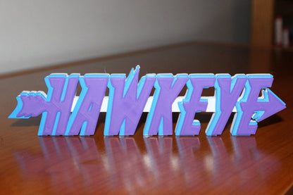 Hawkeye 3D printed Comic Logo Art