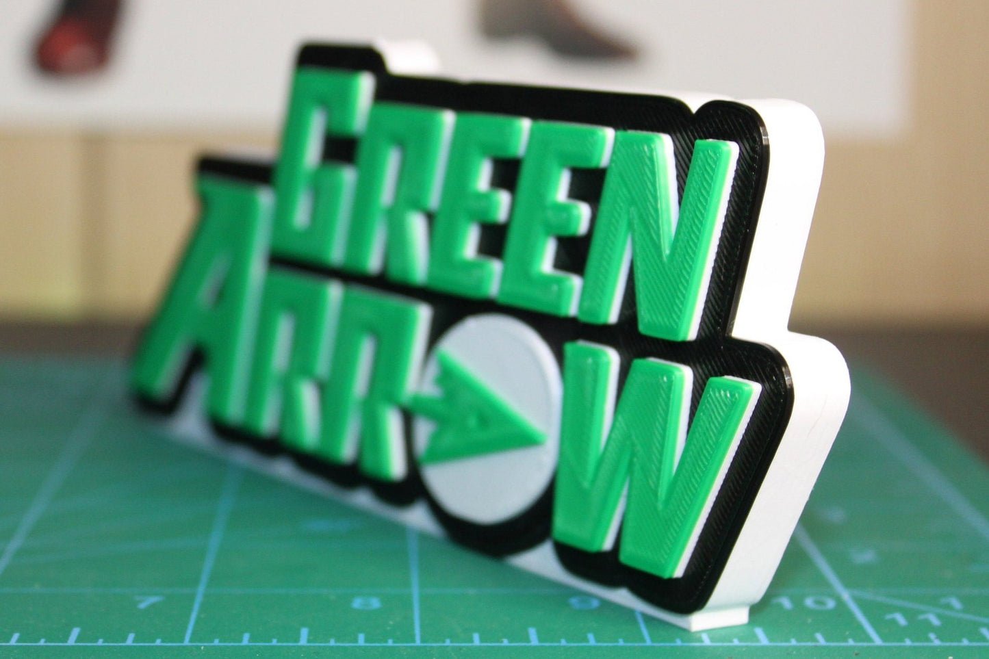 Green Arrow 3D printed Comic Logo Art