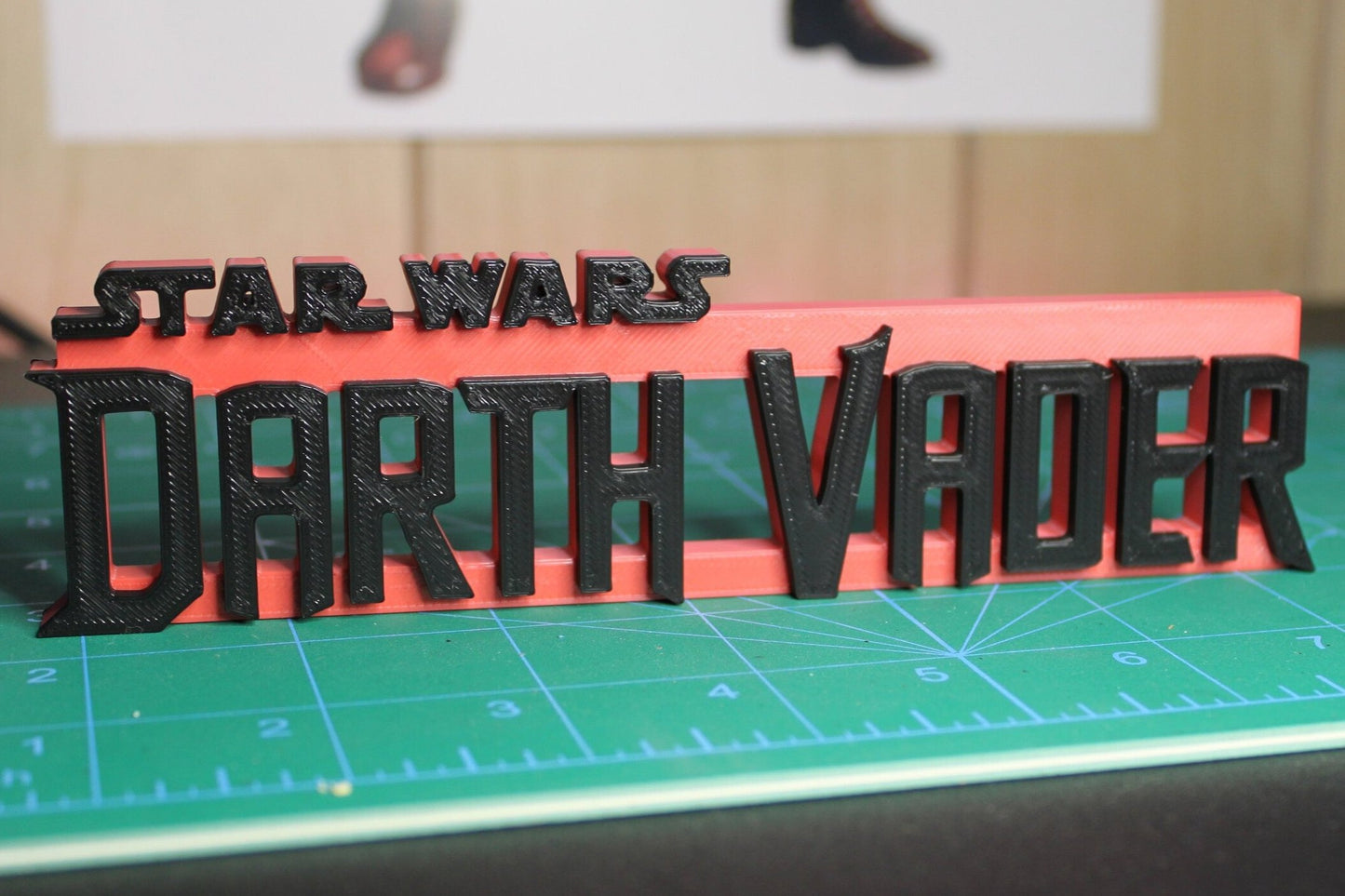 Darth Vader 3D printed Comic Logo Art