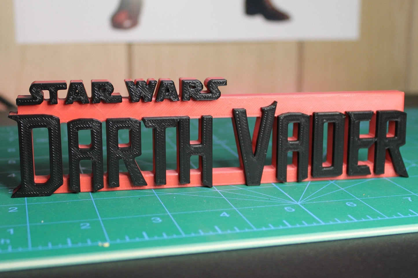 Darth Vader 3D printed Logo Sign Wall Desk Shelf Art