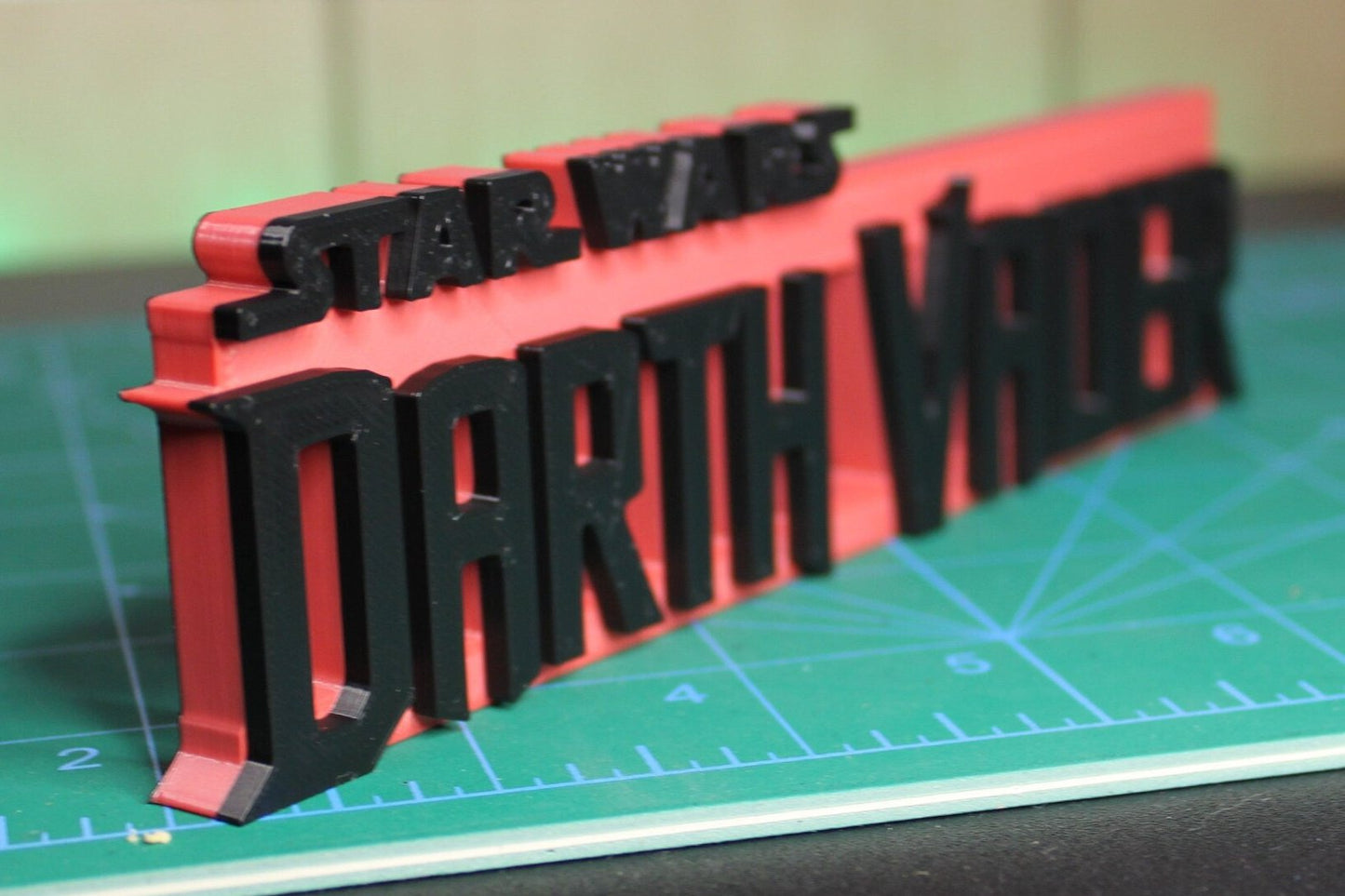 Darth Vader 3D printed Comic Logo Art