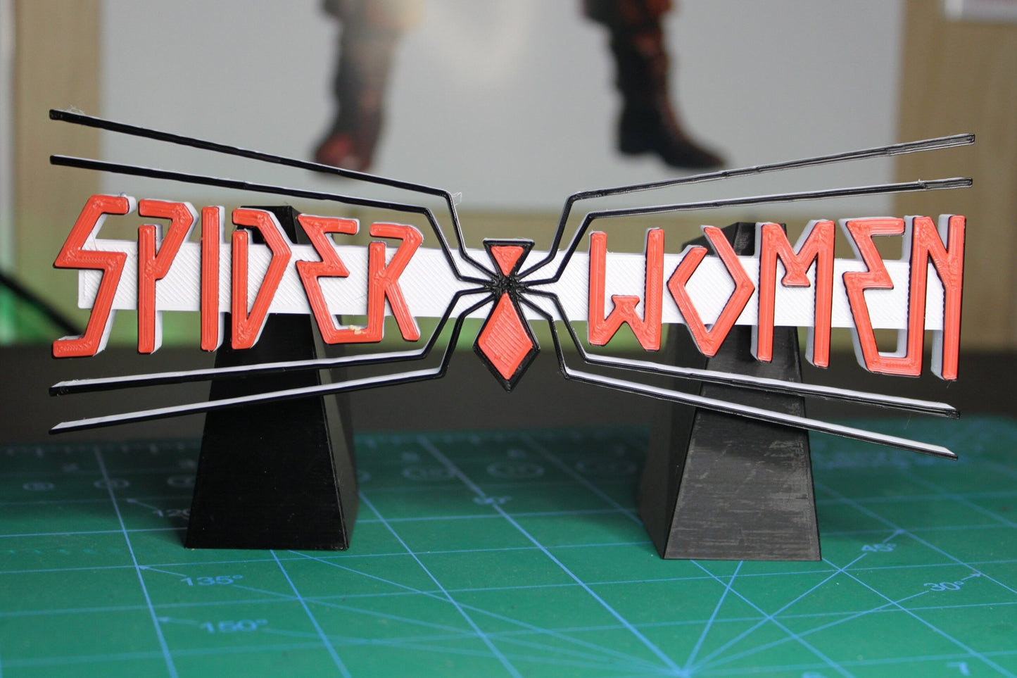 Spider-Woman 3D printed Comic Logo Art