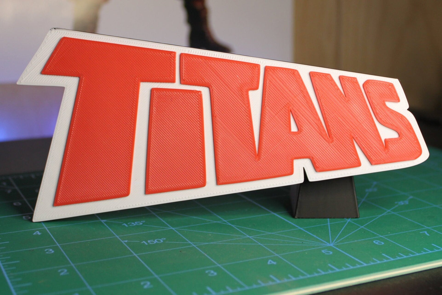 Titans 3D printed Comic Logo Art