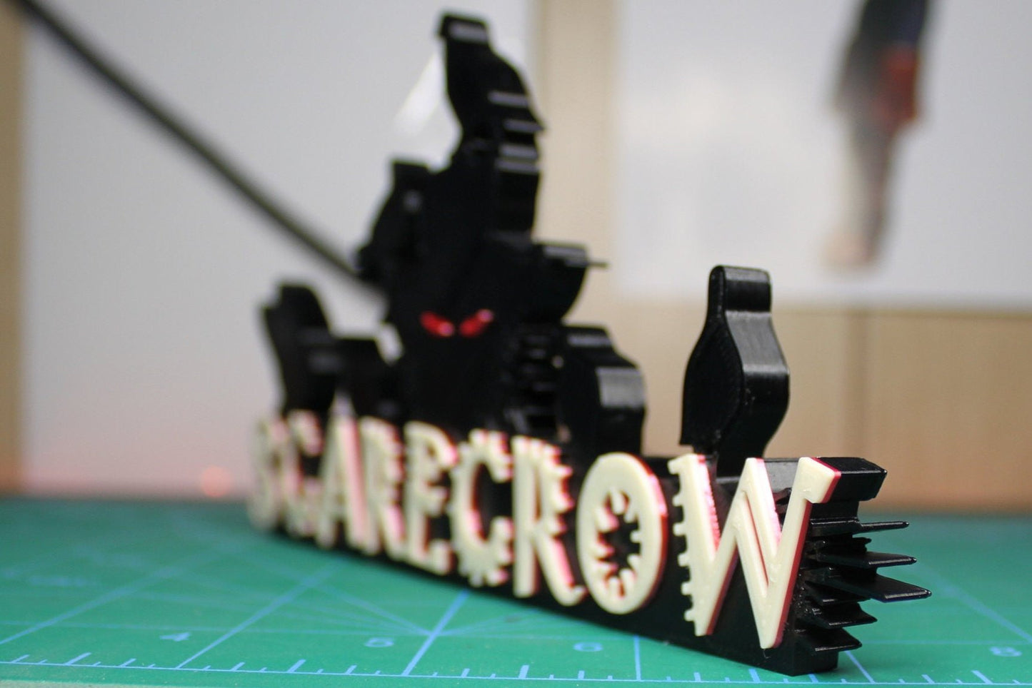 Scarecrow 3D printed Comic Logo Art