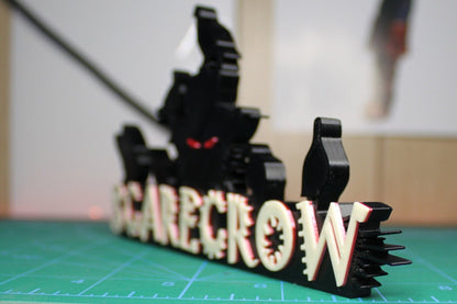 Scarecrow 3D printed Comic Logo Art