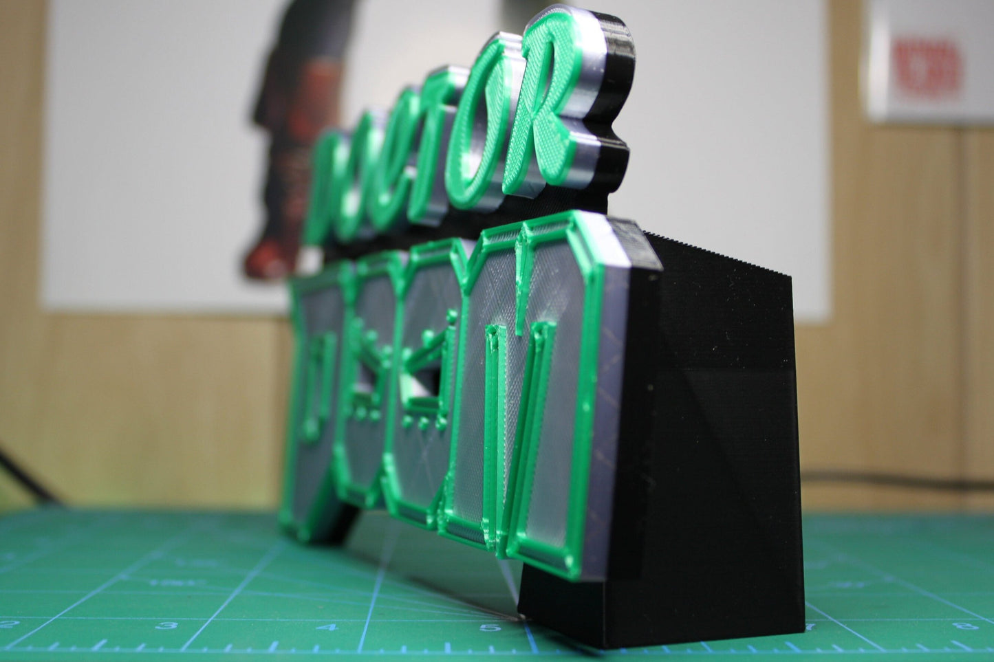 Doctor Doom 3D printed Comic Logo Art