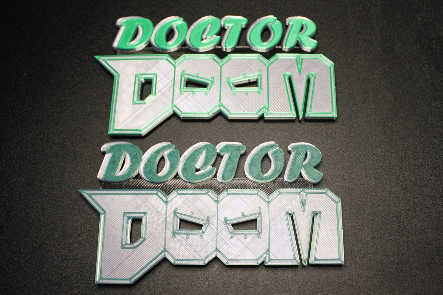 Doctor Doom 3D printed Comic Logo Art