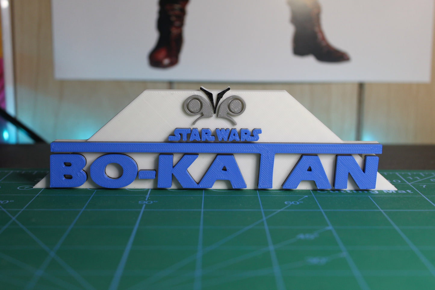 Bo-Katan 3D printed Logo Art