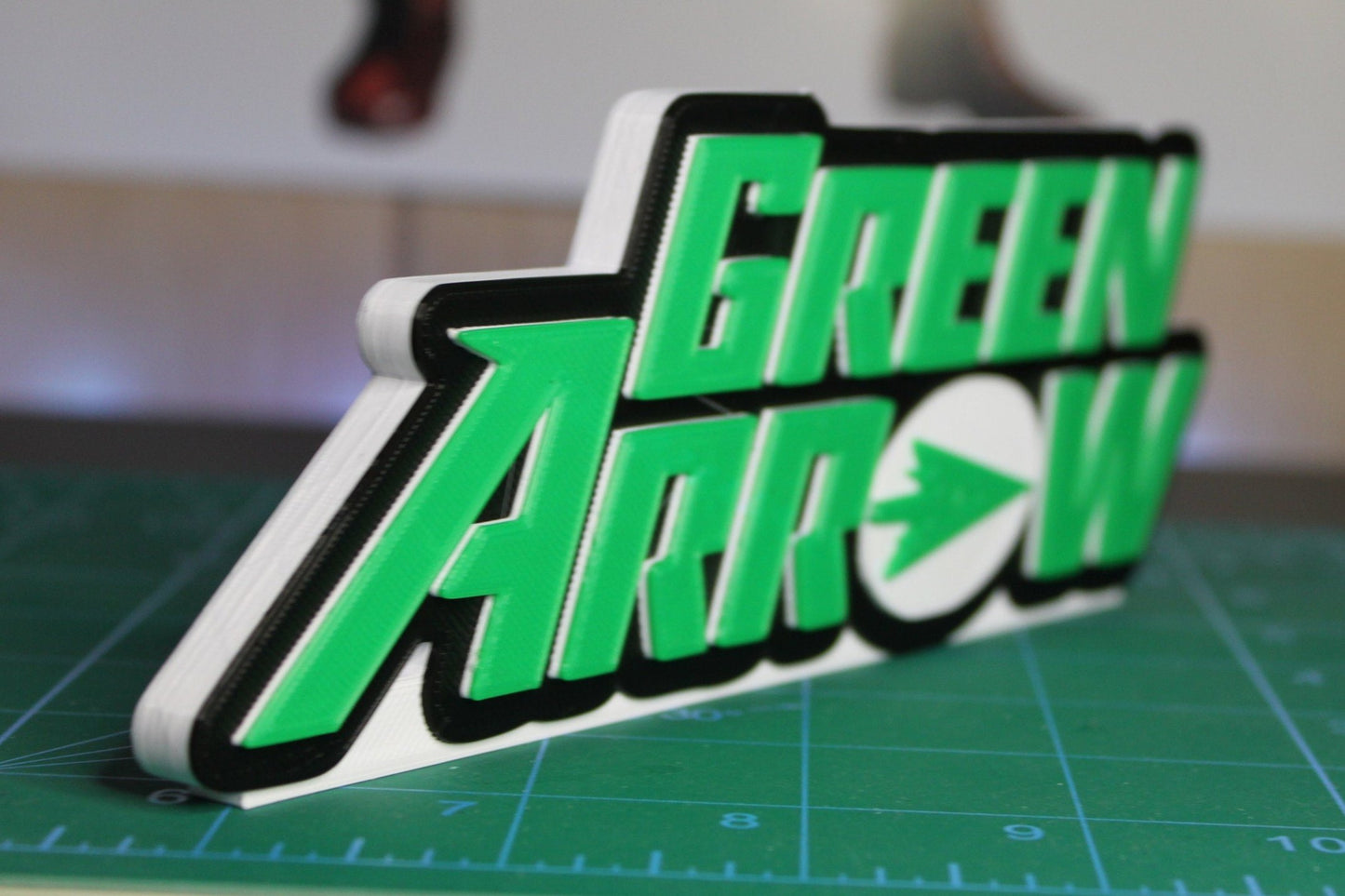 Green Arrow 3D printed Comic Logo Art